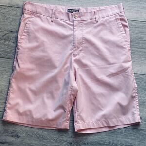 Peter Millar Shorts Men’s Size 34 Crowned Crafted Pink Performance Striped Golf